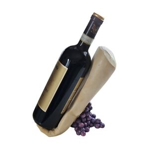 Vintage Resin Wine Holder with Arm & Grapes Design
